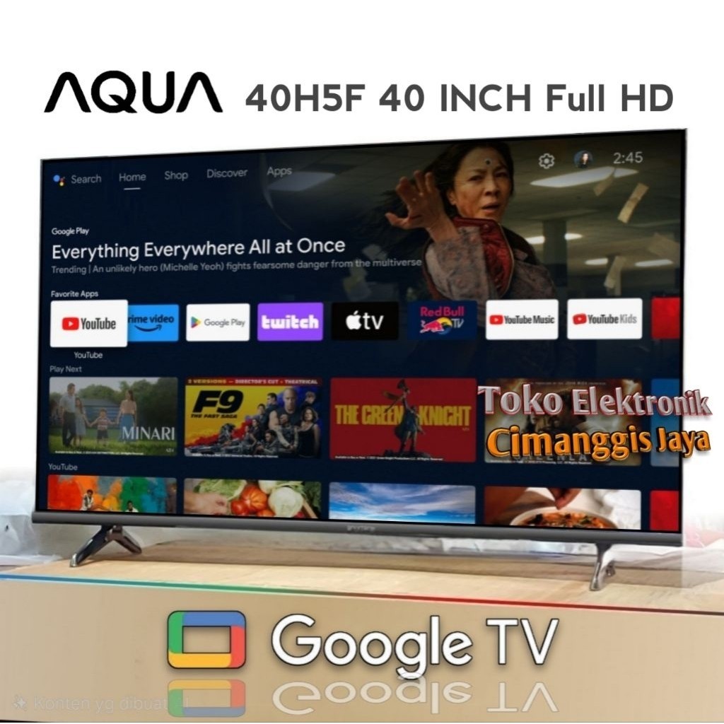 LS Google android smart tv led Aqua 40 inch digital