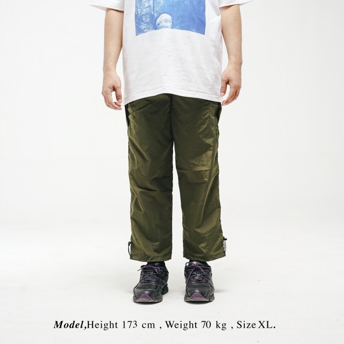 UNKL347 Pants Celana Panjang Army Green Bahan Nylon Crinckle OGLE