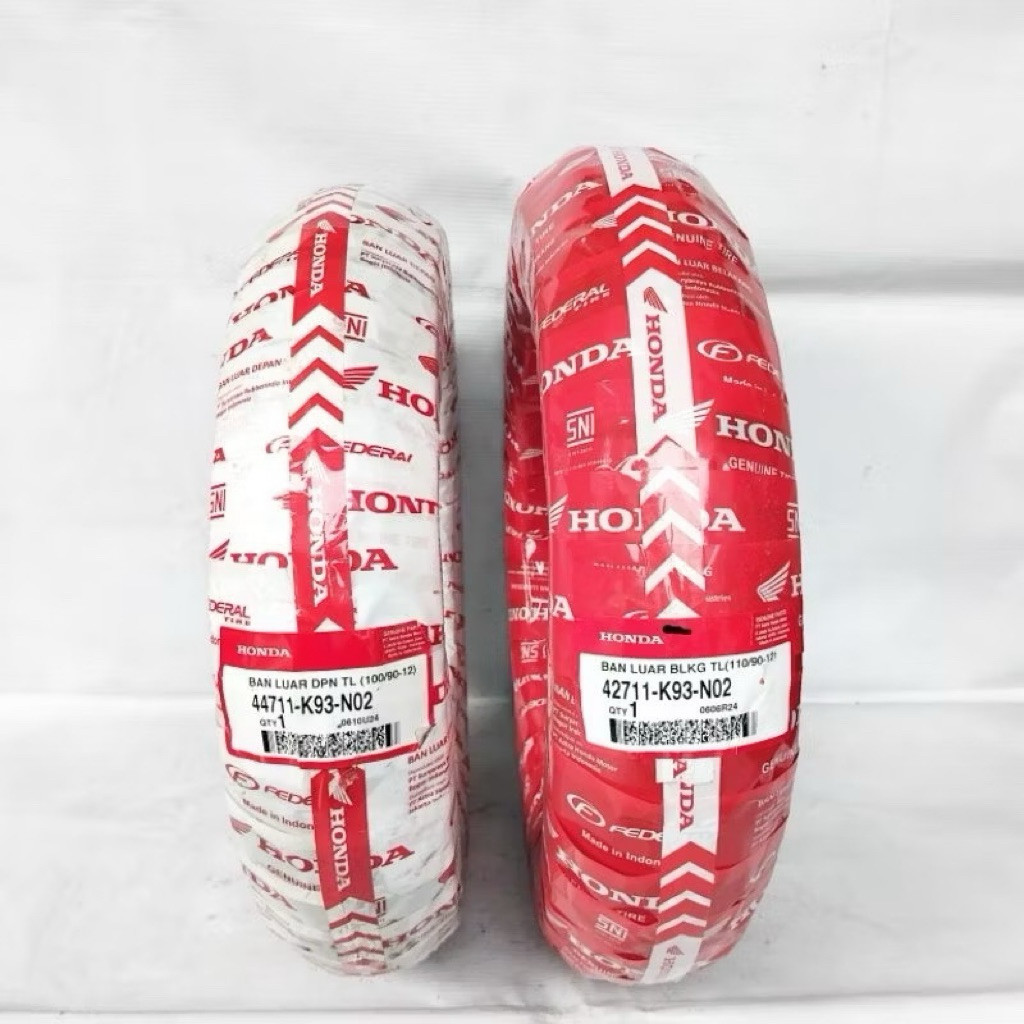 AHM BAN DONAT TUBELESS K93 100/90-12 & 110/90-12 RING 12 BEAT SCOOPY FREE PENTIL TUBLES ORIGINAL