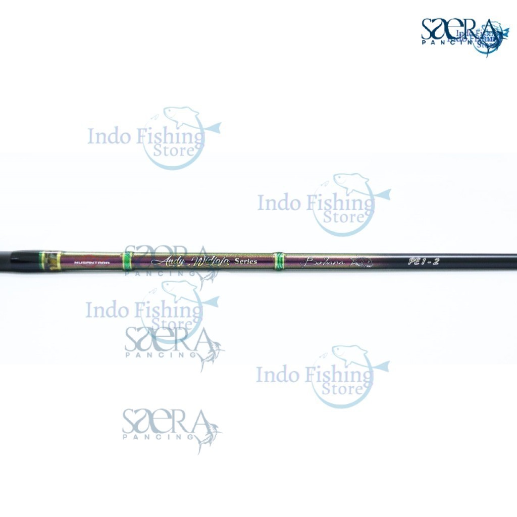 Saera Pancing [GIFT PE 300m] Joran Light Popping BOBARA PE 1-2 Relix Nusantara Fishing Rod Mancing C
