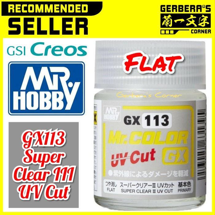 Mr Color GX113 Super Clear III UV Cut Flat - Mr. Hobby Lacquer Paint