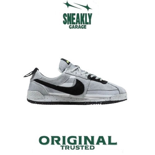 Sepatu Union x Nike Cortez Light Grey Black    Sneakers Unisex