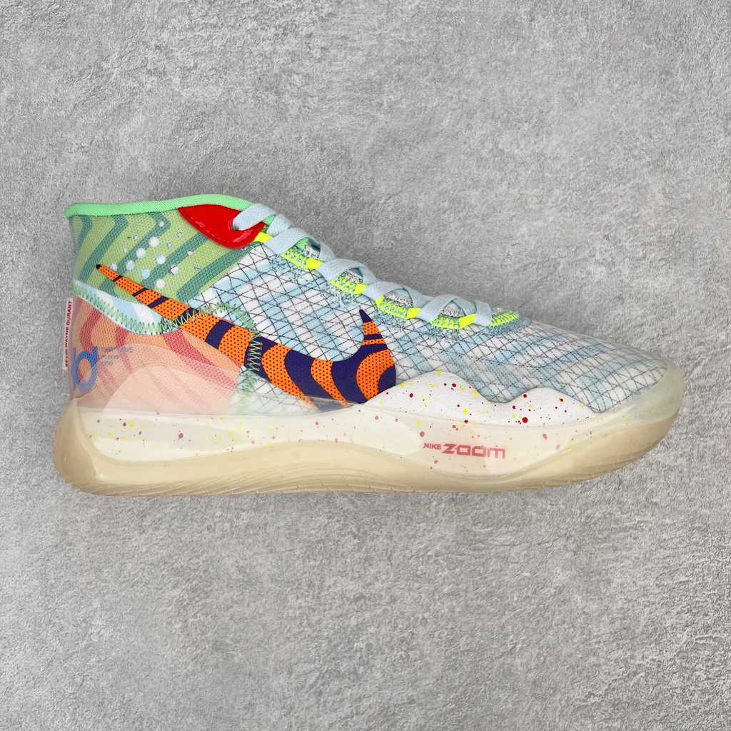 Nike Zoom KD12 EP Dual Zoom Air Anti Slip Tahan Aus untuk Lapangan