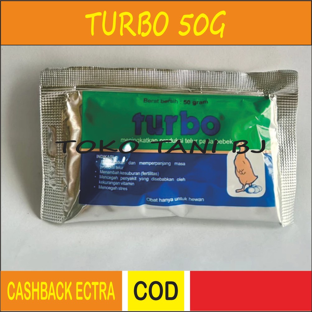 Turbo 50 Gram Medion Vitamin Pemacu Untuk Meningkatkan Produksi Atau Produktivitas Telur Pada Bebek 