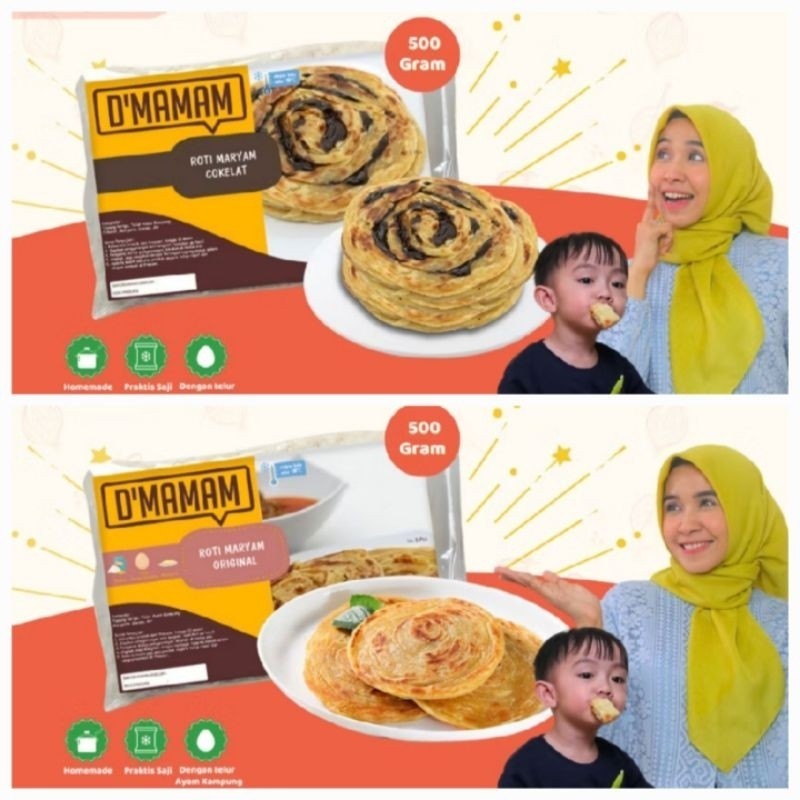 D'MAMAM - Roti Maryam Homemade / Roti Canai Original / Roti Canai Coklat