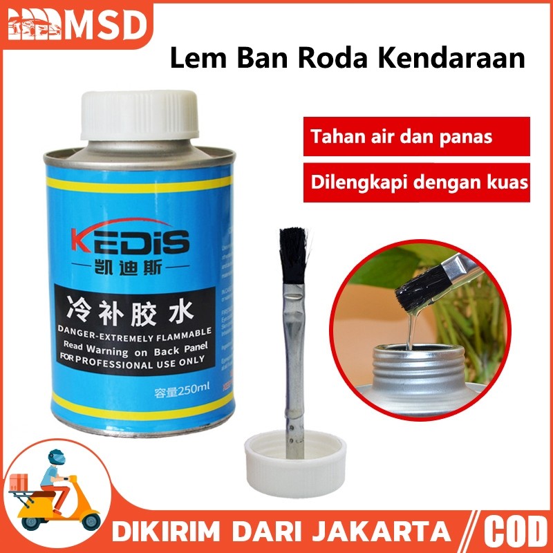 250 ML Lem Tambal Ban Lem Perbaikan Ban Lem Ban Hitam Roda Kendaraan - Lem Ban