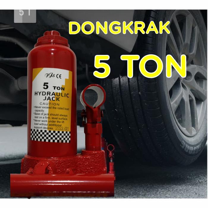 Dongkrak Mobil 5 Ton / Dongkrak Botol 5ton Hidrolik Jack TOP UNIVERSAL