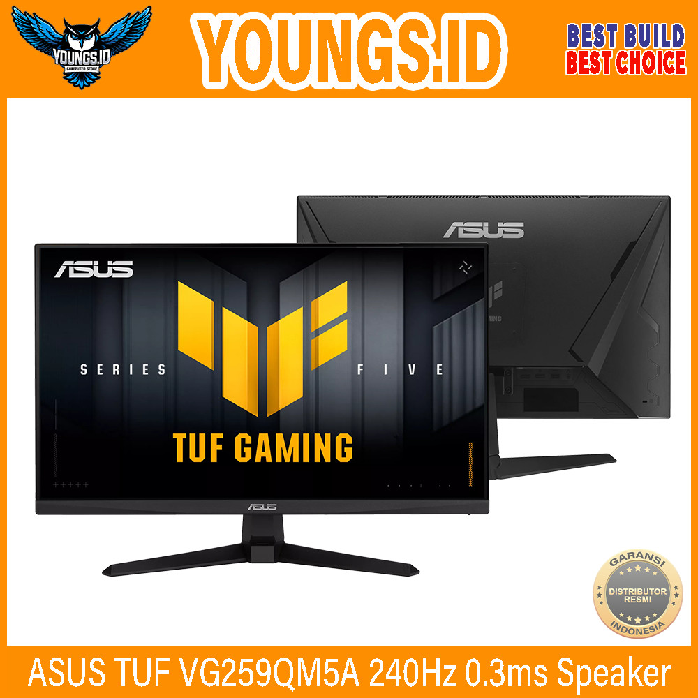 LED ASUS TUF VG259QM5A 25" IPS 240Hz 0.3ms Speaker Gaming Monitor