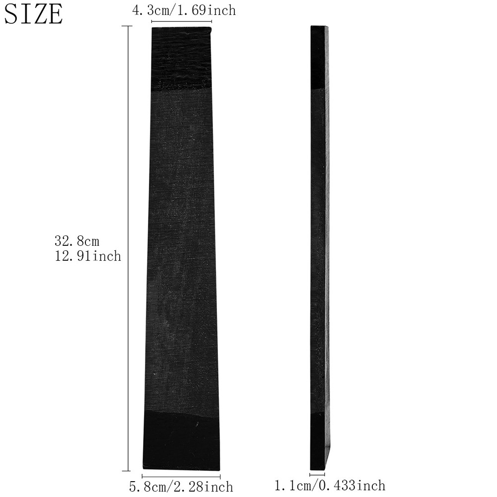 Mandolin Fingerboard DIY Natural Ebon Fingerboard Wear-Resistant Mandolin Accessories for Mandolin E