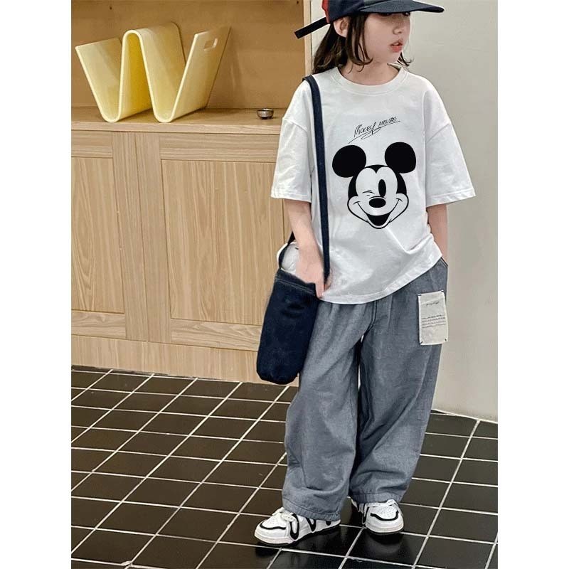 Kaos anak|cewek 10 tahun import|2-12 Tahun|kaos Cetakan Kartun animasi lucu Korea|korea style premiu