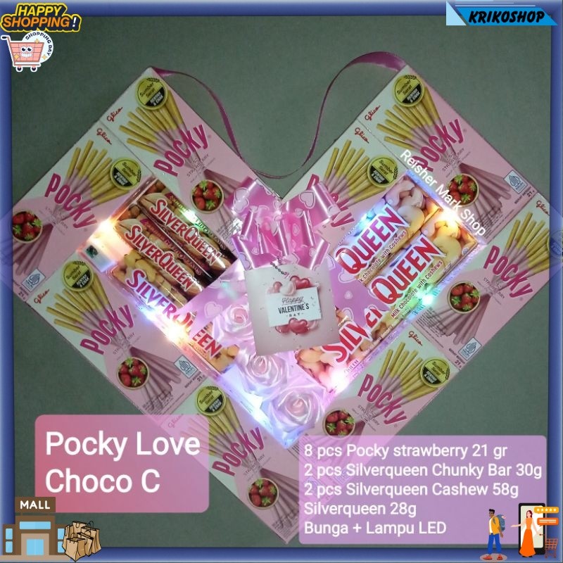 Pocky Love Choco - Pocky Love Part 1 - Valentine Gift Hadiah birthday, graduation, anniversary, Vale