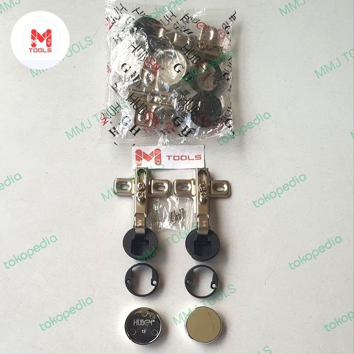 Engsel Sendok Kaca HUBEN Lurus GH-O -  HUBEN Engsel Sendok Kaca