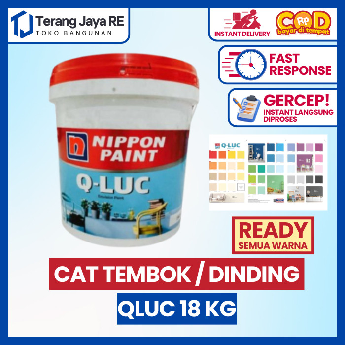 (KARGO) Cat Tembok Qluc 18kg Nippon Paint - Besar Pail