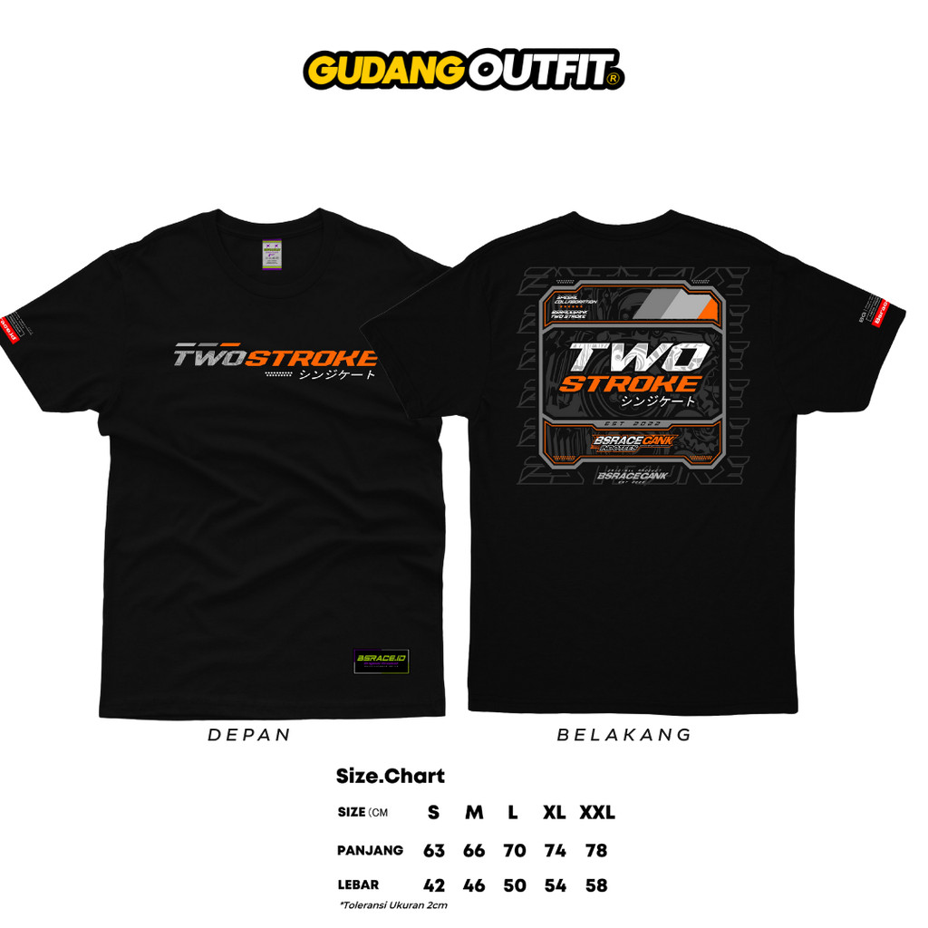 Kaos 2 Stroke Murah Bisa Cod - Atasan Tshirt Racing 2 Tak Original Terbaru