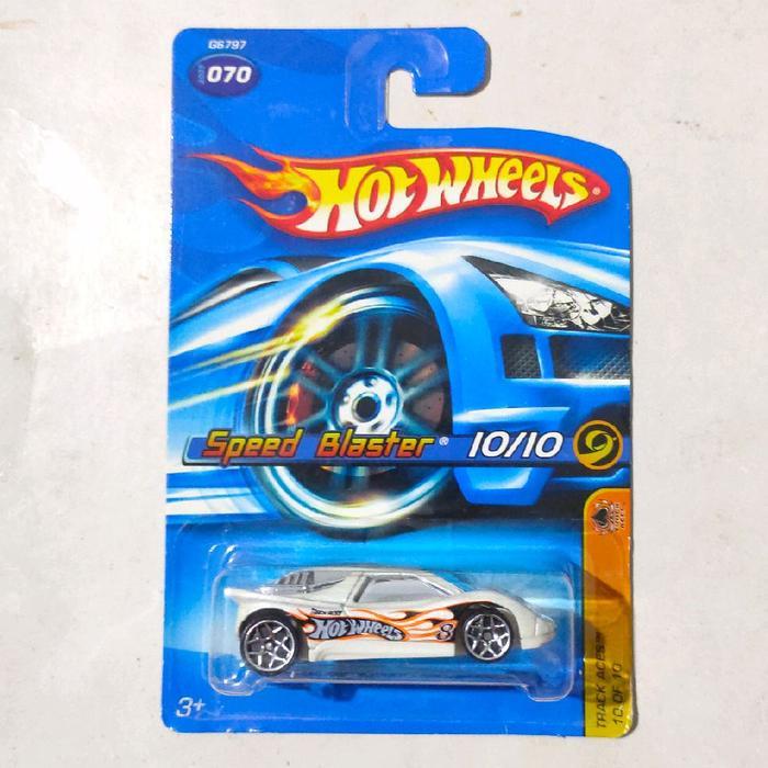 Mainan Hot Wheels Speed Blaster putih 2006 Track Aces rare