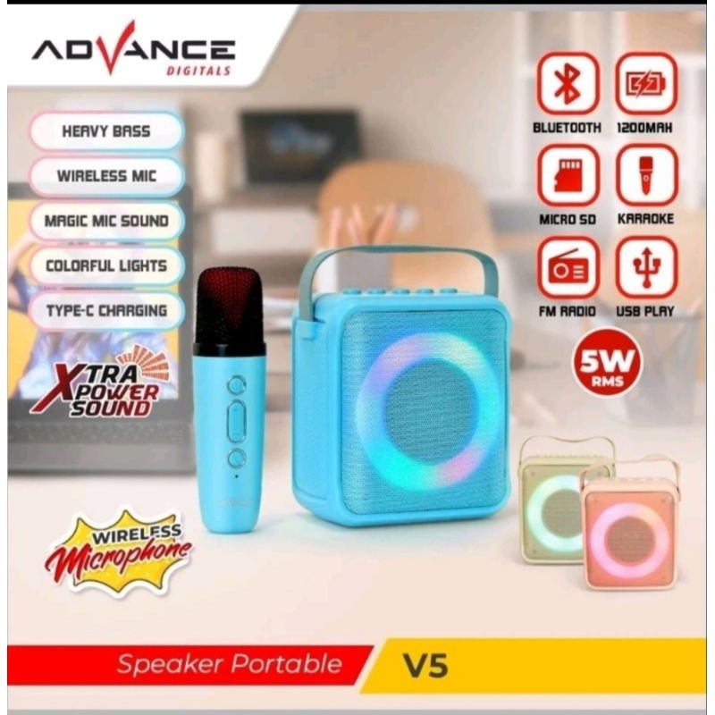 SPEAKER MINI BLUETOOTH V5 ADVANCE.