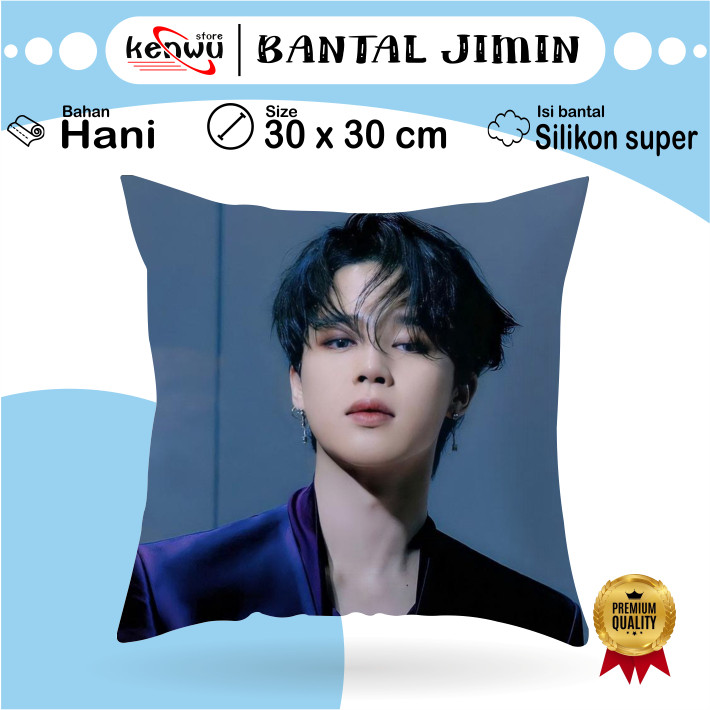 READY Bantal Jimin BTS 30x30 cm #JM 001-021 / Bantal Sofa Jimin BTS ,, Bantal Sofa BTS, BTS Unoffici