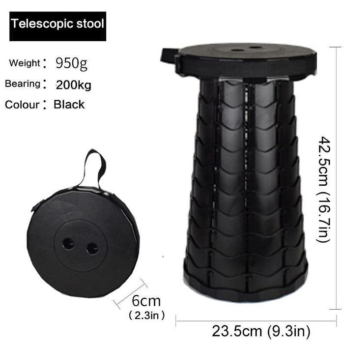 Kursi Lipat Plastik Teleskopik Portable Chair Kuat/Kursi Lipat Portable/Kursi Teleskopik Murah/Untuk