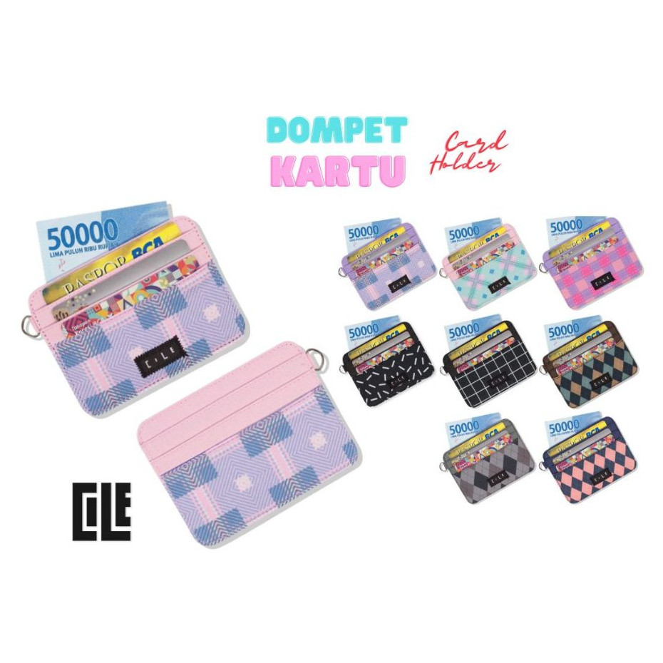 PROMO Dompet Kartu Atm dan Uang Mini Card Holder Wallet Tipis Pria Wanita - DSWV