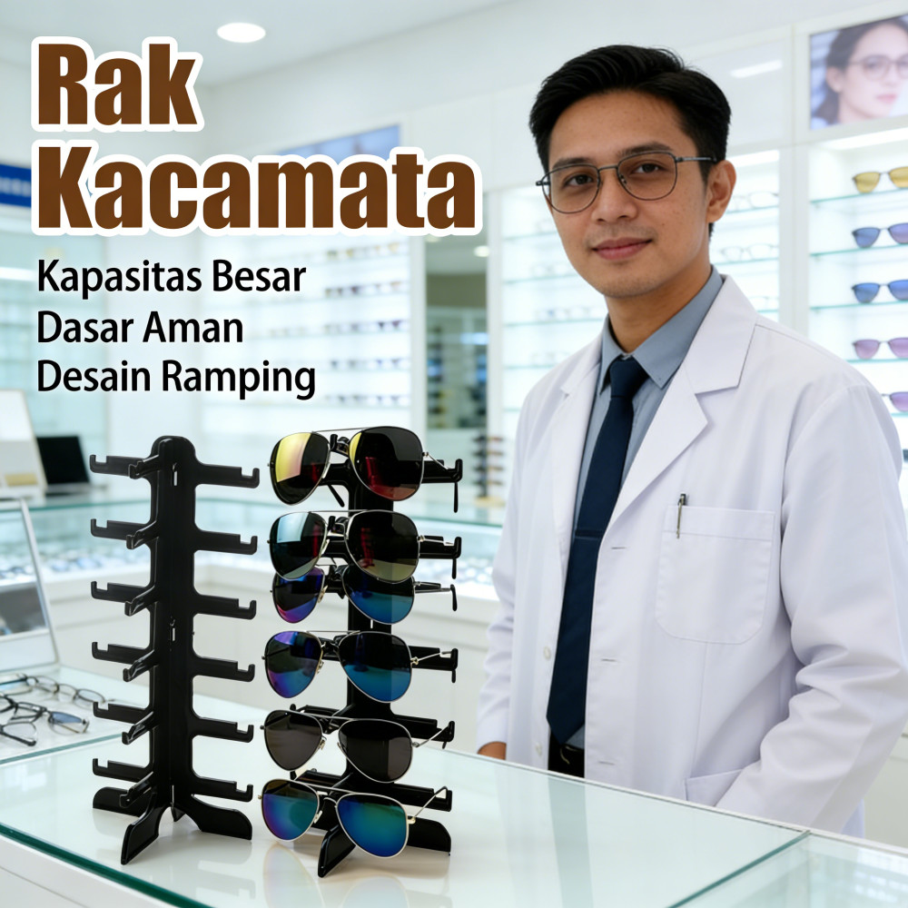 Toko 6 Pajangan Susun Rak Display Akrilik Konter Tampilan