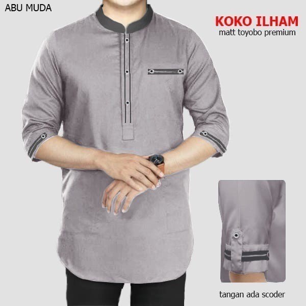 FHIRMAN.CO BOOM - Koko Kurta Ilham L, XL,XXL,3XL Pakaian Fashion Muslim Koko Kurta Atasan Dewasa Pri