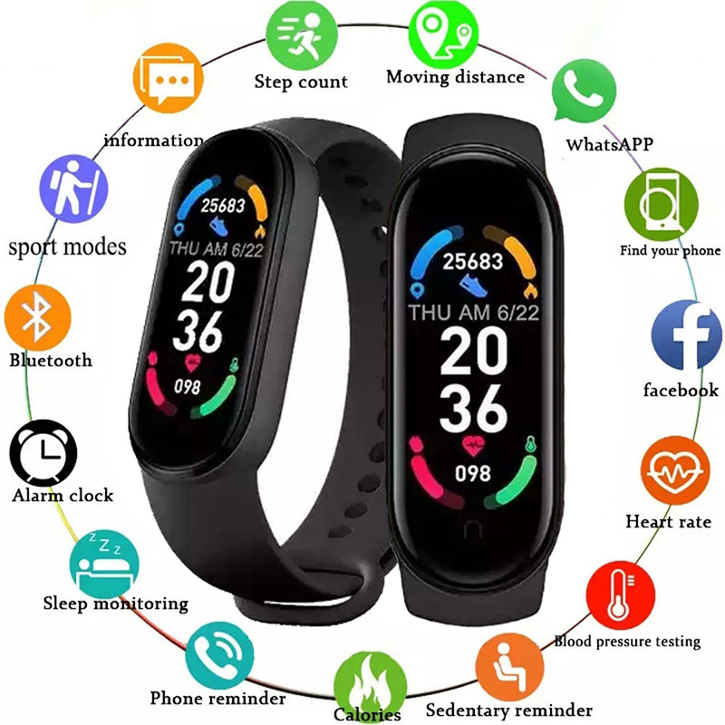 M6 Smart Wat Men and Women Fitness Sports Smart Band Fitpro Version Bluetooth Music Heart Rate Take 