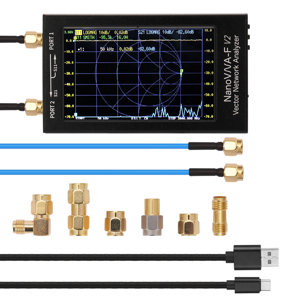 New 4.3 inch Touch Screen NanoVNA-F V2 3GHz Vector Network Analyzer NanoVNA Antenna Analyzer