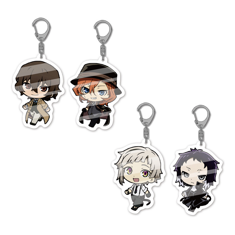 Dazai Akutagawa Nakahara Atsushi Kawaii Acrylic Keyain Keyring Hanging Accessories For Cosplayer