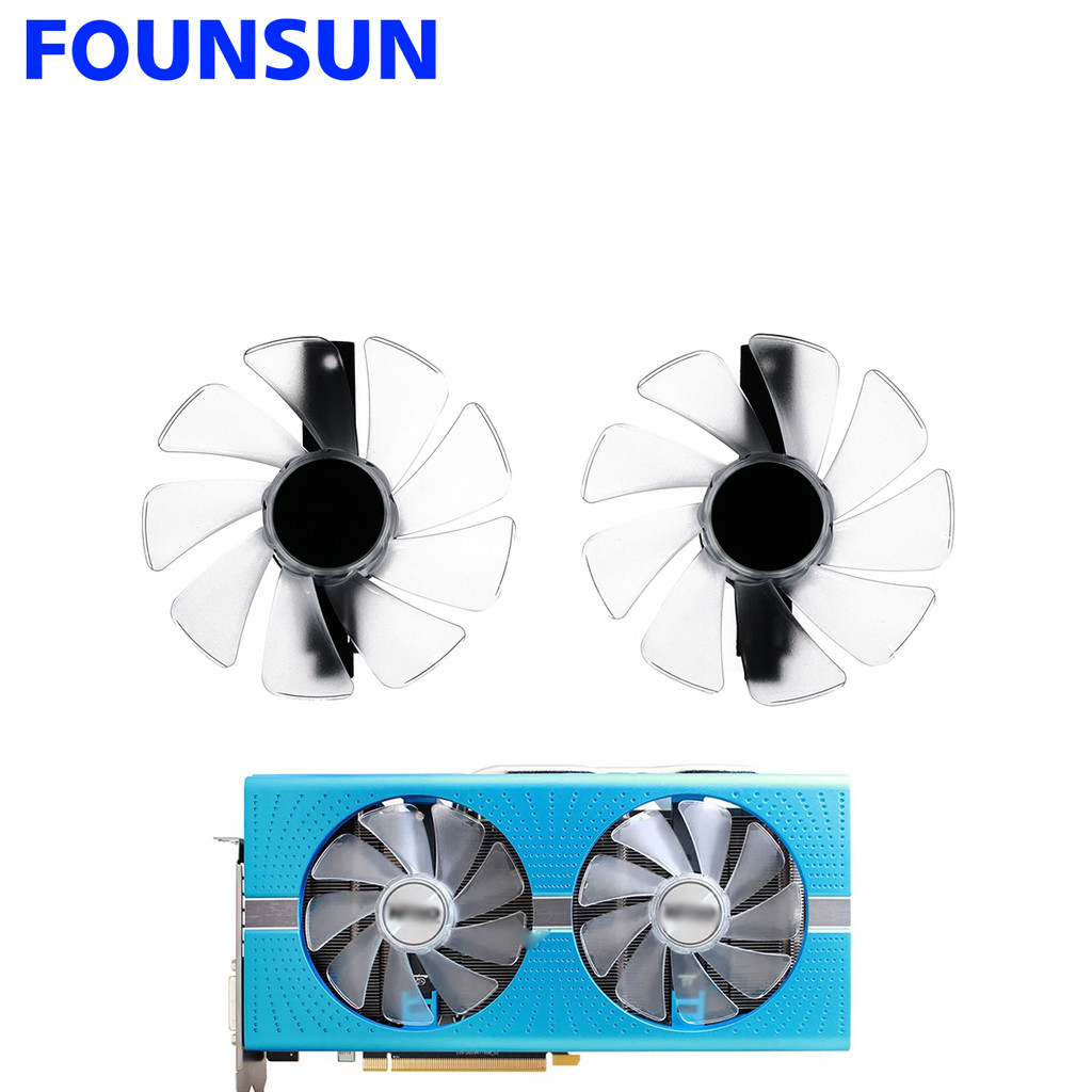 New CF1015H12D Cooling Fan For Sapphire RX470 RX590 RX580 RX480 RX570 NITRO Special Etion Graphics C