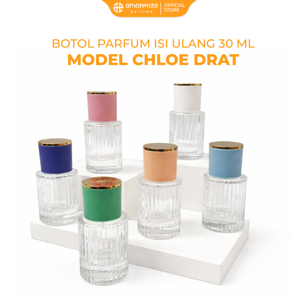 Botol Parfum Chloe Warna Mix 30ML Type Ulir Drat - Tempat Isi Ulang Parfum Satuan