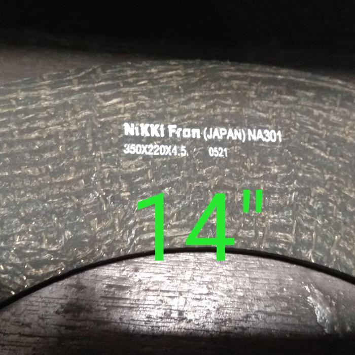 kampas kopling akebono 14" untuk ps 190, fighter - nikki fron jpnS-JTools