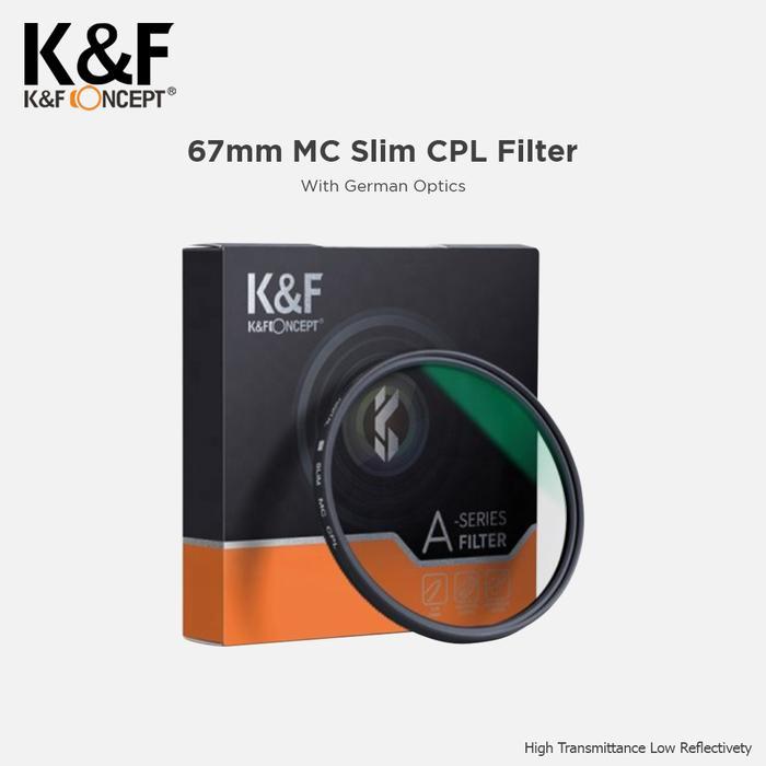 KNF Concept 67mm Filter Slim CPL Filter Multi Coating + German Optics - 37MM