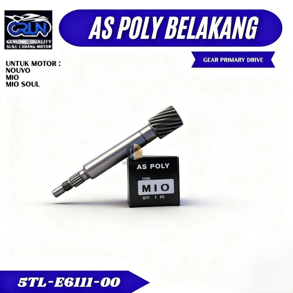 5LW-E6111-00 As Poly Yamaha MIO  As Pully / As Pulley MIO SOUL MIO NEW MIO SMILE NOUVO Z CRUN