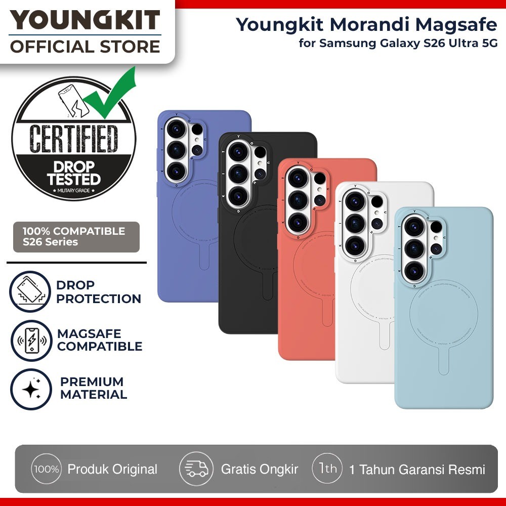 Youngkit Morandi Sillicone Case Compatible For Samsung S26 Ultra - Magsafe Casing