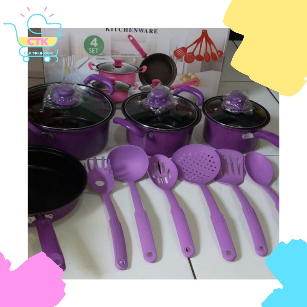 Omicko Panci Set Cookwaresets 14 pcs