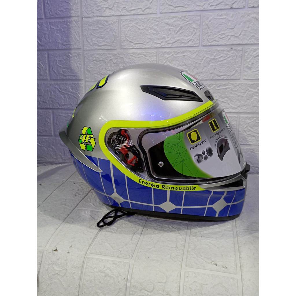 HELM AGV K-1 ROSSI MUGELO 2015 ORIGINAL SNI DOT FULLFACE
