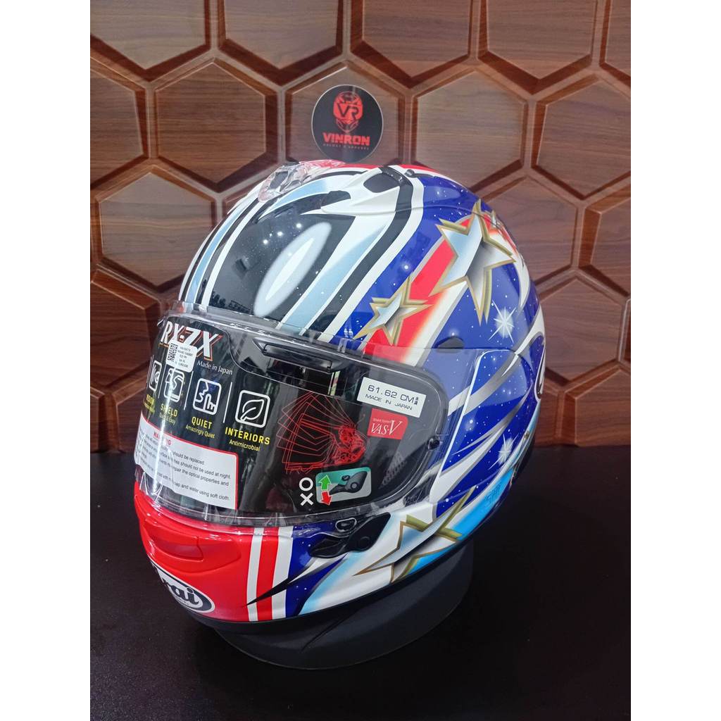 Helm Arai RX7X Nakano Rabbit Red 99 Size XL