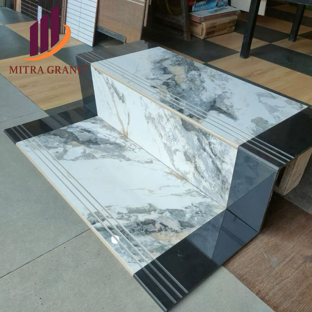 ANAK TANGGA GRANIT KOMBINASI CUSTOM UKURAN 30x60 20x60 STEPNOSING