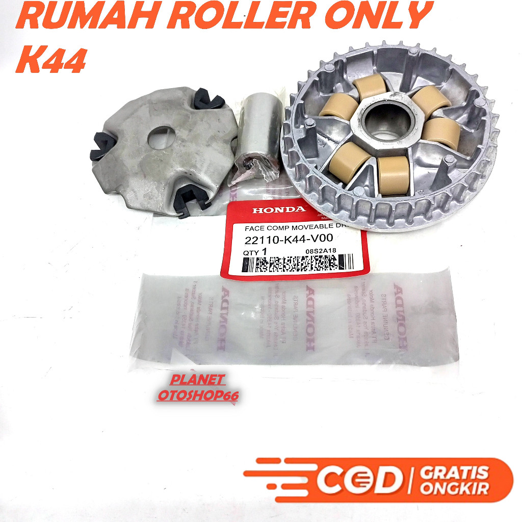 RUMAH ROLLER ASSY K44 BEAT POP / BEAT FI STATER HALUS / SCOOPY / SPACY F1 RUMAH ROLLER SET