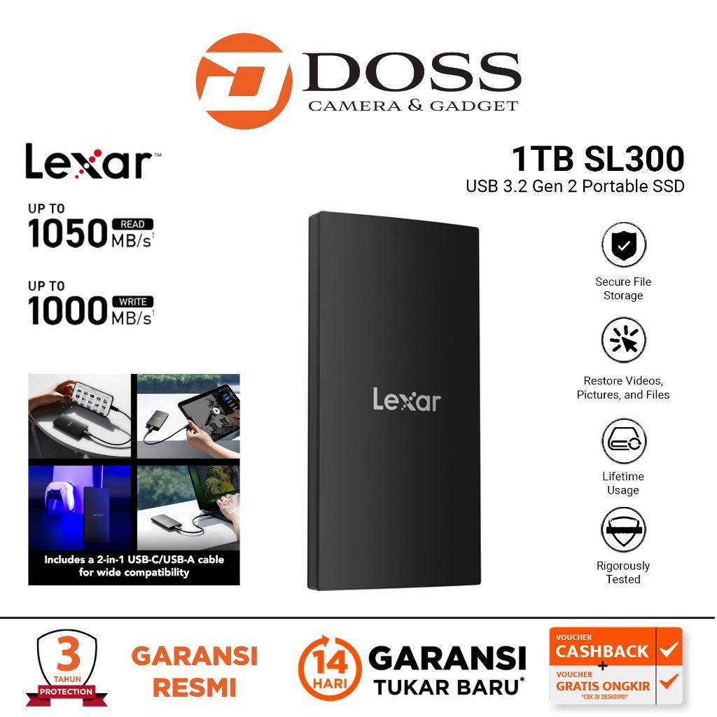 Lexar 1TB SL300 USB 3.2 Gen 2 Portable SSD SPC