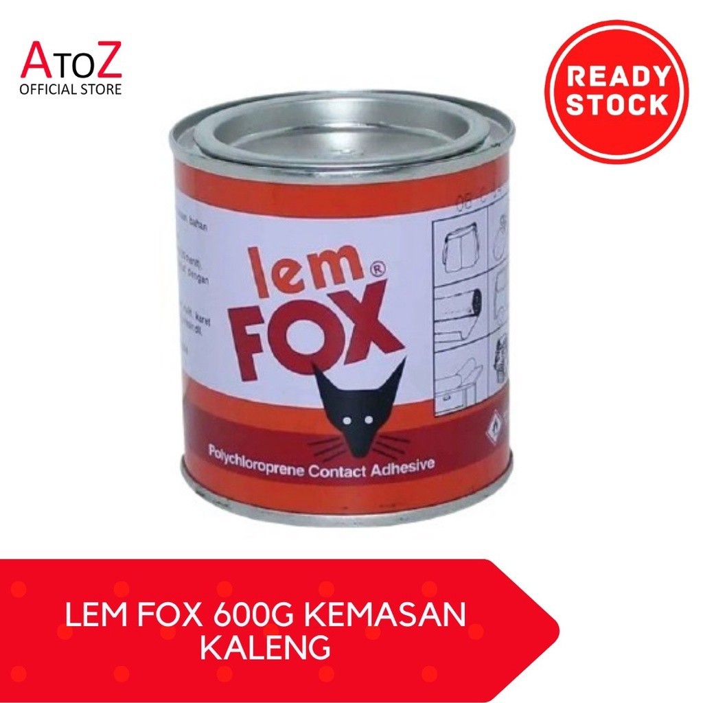 LEM FOX 600G KEMASAN KALENG - LEM FOX KALENG