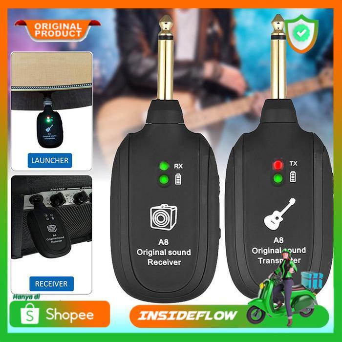 Jack Wireless Gitar Bass Transmitter Receiver