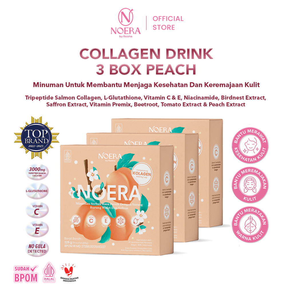 Promo Murah Noera Paket 3 Box Collagen Drink Improved Formula Terlaris