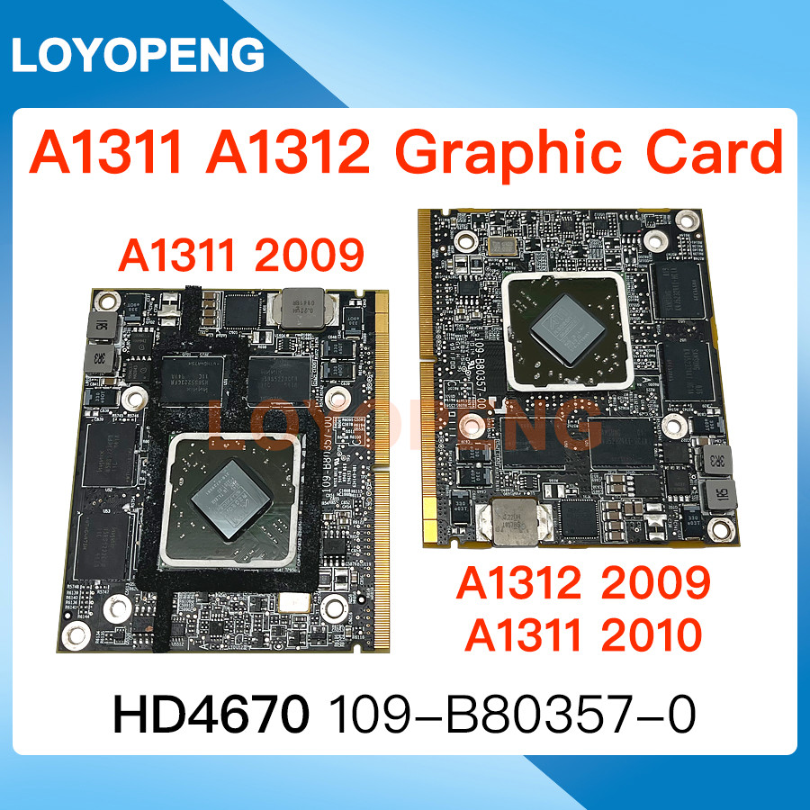 HD4670 HD4670M 256MB For iMac 21" 27" A1311 A1312 Video Graphics Card 2009 2010 109-B80357-0 Tested 