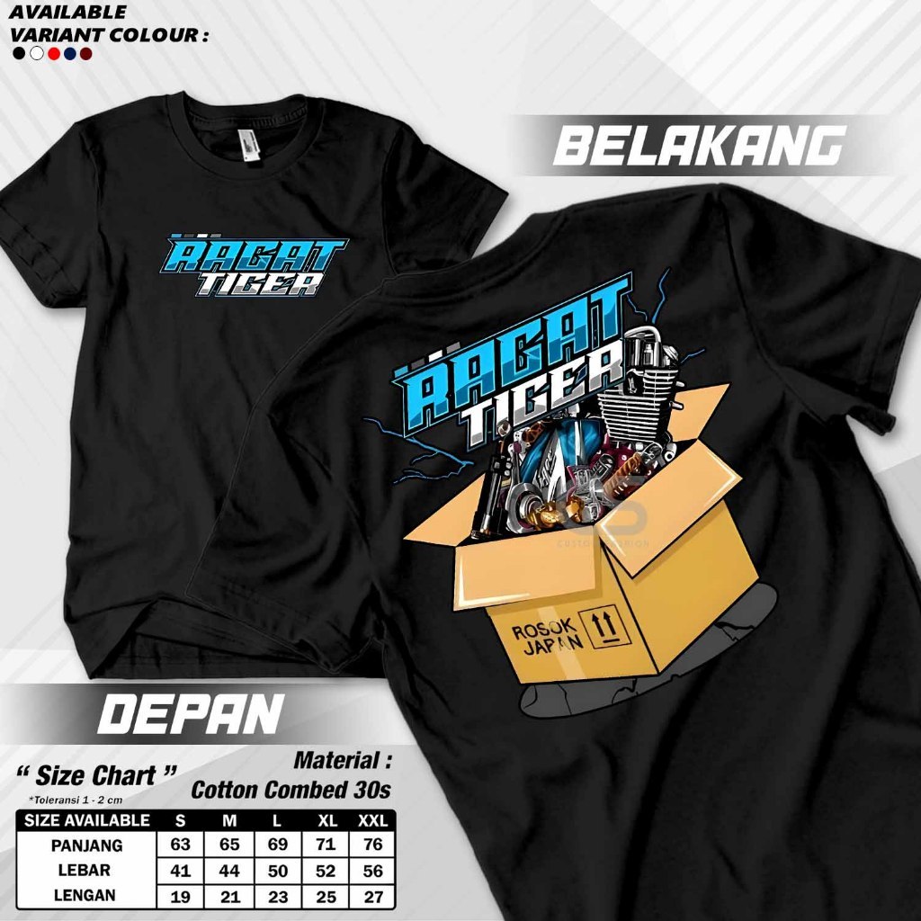 Baju Kaos Honda Ragat Tiger 2000 Gank Gang Revo Lama Herek Herex Distro Original Murah Keren