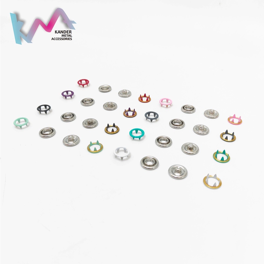 KANDER Kancing Cucuk Cetet Jepret Knop Snap Button Baby Pakaian Bayi #333