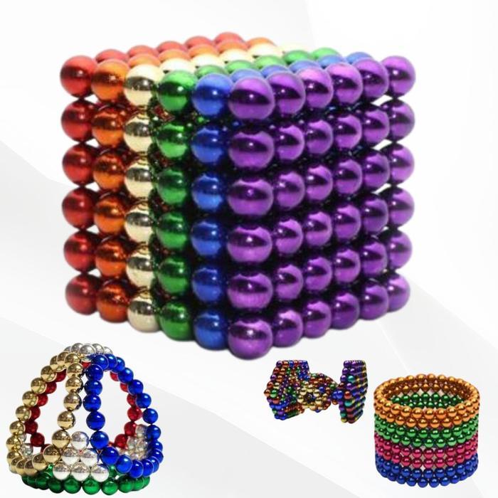 BOLA MAGNET WARNA 5mm / Magnetic Ball / magnet ball 216pcs 5mm Alat Permainan