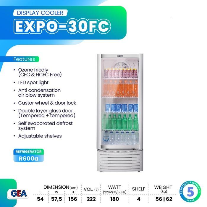 SHOWCASE GEA EXPO-30FR/ MINI SHOWCASE / DISPLAY COOLER / DISPLAY CHILLER / CHILLER / COOLER / GEA EX