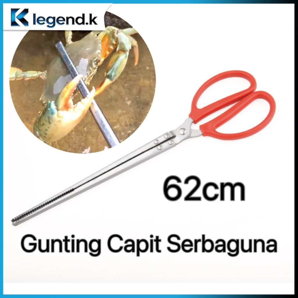 Alat Capit Kepiting / Penjepit Capitan / Crab Belut / Crab Belut Stainless / Serbaguna / Tongs Seafo