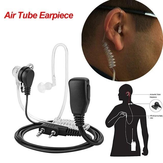 FSA Headset FBI Earphone HT Spiral Tube Radio Handy Walkie Talkie Acoustic Earpiece Hetset Polisi Pa